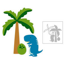 2020 New Summer Coconut Tree and Animal Dinosaur Eggs Metal Cutting Dies For Making Greeting Card Paper Scrapbooking No Stamps 2024 - buy cheap