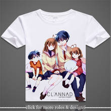 Clannad Sakagami Tomoyo Furukawa Nagisa Cosplay Costume Cloth Adult Kids Child Short Sleeve T Shirt T-shirt 2024 - buy cheap