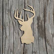 Wood Cutout Shapes Deer shape - Wildlife - Multiple Sizes - Laser Cut 2024 - buy cheap