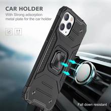 Shockproof Armor Phone Case For iPhone 13 12 11 Pro Max 12 Mini SE XS Max 7 8 Plus XR X Luxury Magnetic Holder Stand Phone Cover 2024 - buy cheap