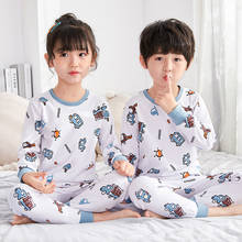 Conjunto de pijama infantil de manga longa, camiseta e calça para bebês de desenho animado para 4, 6, 8, 10 e 12 anos, outono 2020 2024 - compre barato