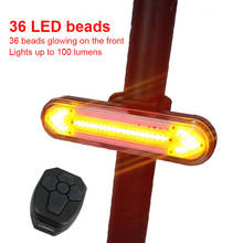 Luz traseira de bicicleta recarregável, acessório de ciclismo, com controle remoto sem fio, luz led traseira para bicicleta Luz traseira de bicicleta recarregável, acessório de ciclismo, com controle remoto sem fio, luz led traseira para bicicleta