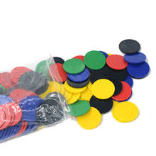 100 Pcs/Lot Plastic Poker Chips 38mm Casino Bingo Game Markers Token Counters Math Tool Board Games Toy Creative Gift 5 Color 2024 - buy cheap