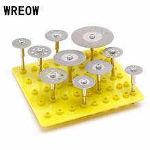 10PCS Sharp Diamond Circular Saw Blad Rotary Tool for Dremel Power Tools Set Grinding Wheel Wood Cutting Discs Mandrel Drill Bit 2024 - buy cheap