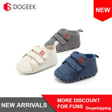DOGEEK/Классическая парусиновая детская обувь для новорожденных; модная обувь для маленьких мальчиков и девочек; повседневная обувь из хлопка для мальчиков и девочек; кроссовки 2024 - купить недорого