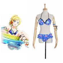 Unisex Anime Cos Lovelive Eli Ayase Ellie Cosplay Costumes lovelive! swimsuit swimwear Bikini Set 2024 - buy cheap