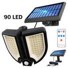 90 LED Solar Light Outdoor PIR Motion Sensor Waterproof for Garden Decoration Wall Lamp With Adjustable Head Wide Lighting Angle 2024 - buy cheap