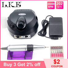 Nail Drill Electric File Machine Apparatus for Manicure Pedicure Kit with Cutter LKE 30000 RPM Nail Drill Art Polisher Tool Bits 2024 - buy cheap