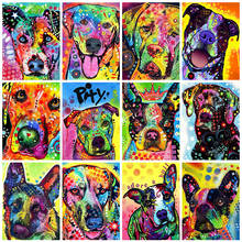 Evershine-pintura de diamante 5D DIY, bordado de perro colorido, mosaico de diamantes de imitación cuadrados completos de animales, Kit de manualidades, decoración del hogar 2024 - compra barato