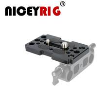 NICEYRIG-Kit de placa Base de liberación rápida para cámara, soporte de trípode con agujero de tornillo de rosca de 1/4 ", rosca de 3/8" 2024 - compra barato