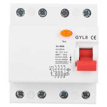 GYL8 4P AC400V 40A 50/60Hz RCBO Residual Current Circuit Breaker Electric Leakage Protection Automatic Switch Circuit Breaker 2024 - buy cheap