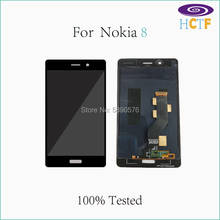 100% Оригинальный ЖК-дисплей для Nokia 8 ЖК-дисплей для Nokia 8 TA-1012 TA-1004 -1052 ЖК-дисплей + сенсорный экран 2024 - купить недорого