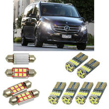 Interior led Car lights For mercedes v class w447 minivan bulbs for cars License Plate Light 6pc 2024 - buy cheap