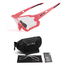 Óculos fotocrômico rosa de ciclismo, óculos de sol para bicicleta, mtb de estrada e de direção, 2021 2024 - compre barato