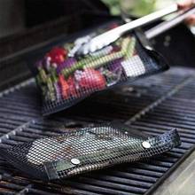 Reusable BBQ Bake Bag Mesh Grilling Bags Non-Stick Reusable Easy To Clean Tool For Outdoor BBQ Picnic Tool Cooking Kitchen Tools 2024 - buy cheap