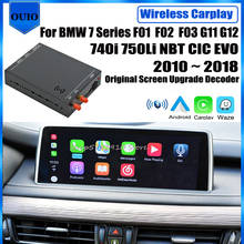 Interfaz Carplay inalámbrica para coche, adaptador de cámara trasera, Android, para BMW serie 7, F01, F02, F03, G11, G12, 740i, 750Li, NBT, CIC, EVO 2024 - compra barato
