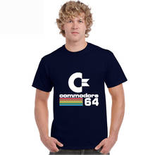 Мужские футболки 2020, летняя футболка с принтом 64-го мода, C64, СИД подруга, ретро крутая дизайнерская футболка, топ с коротким рукавом, футболка, мужская одежда 2024 - купить недорого