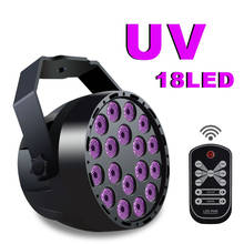 18 LEDs UV Stage Par light DMX 512 DJ Projector Machine 18W Master-slave Disco Light for Party Wedding KTV Club LED Stage Light 2024 - buy cheap