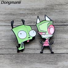 K99 Cartoon Alien Funny Metal Enamel Pins and Brooches for Backpack/Bag Badge Denim Brooch Collar Jewelry 1pcs 2024 - buy cheap