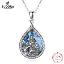 Eudora 925 Sterling Silver Cross God pendant Necklace mother of pearl Pendant with link chain Statement Necklace for Women girl 2024 - buy cheap