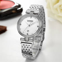 CADISEN Luxury Brand Fashion Quartz Watch Women Wristwatch Ladies Stainless Steel Bracelet Casual Clock Female Dress Watches 2024 - buy cheap