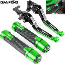 Motorcycle Accessories Brake Handle Adjustable Brake Clutch Levers Handbar End Grips For Kawasaki  ZX-10R 2004 2005 ZX10R LOGO 2024 - buy cheap