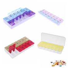 14/7 Grids 7 Days Weekly Pill Case Medicine Tablet Dispenser Organizer Pill Box Splitters Pill Storage Organizer Container 2024 - купить недорого