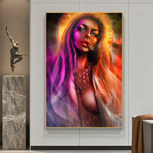 Abstract Sexy Bad Girl Canvas Paintings Graffiti Smoking Woman Wall Art Canvas Poster and Prints Picture Cuadors for Living Room 2024 - buy cheap