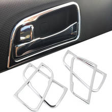 Car ABS Chrome trim For Hyundai Solaris sedan hatchback interior trim doors hand-clasping decoration ring 2024 - buy cheap