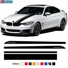 M Performance Door Side Stripe Skirt Sticker Car Hood Engine Cover Decal For BMW 4 Series F32 F33 F36 M4 G22 G23 G26 Accessories 2024 - buy cheap