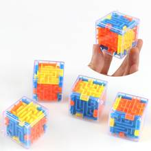 Горячая 3D лабиринт магический куб головоломка скоростной куб головоломка игра лабиринт головоломка детская интеллектуальная игрушка развивающие игрушки портативные детские подарки 2024 - купить недорого