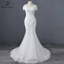 Женское свадебное платье-Русалка It's yiiya, белое платье с вырезом лодочкой на лето 2019 2024 - купить недорого