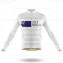 Jersey de Ciclismo de Nueva Zelanda para hombre, ropa de primavera para bicicleta de montaña, de manga larga, a prueba de viento, 2021 2024 - compra barato