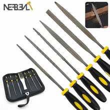 4x160mm Metal Rasp Needle Files 6pcs/Set  For Wood Carving  Included a Brush And Storage Bag 2024 - buy cheap