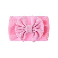 21Colors Cute Big Bows Baby Girl Headband Turban Solid Color Soft Elastic Newborn Bowknot Baby Headband For Gilrs Baby 2024 - buy cheap