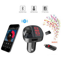 KEBIDU Handsfree Bluetooth 4.2 Car Kit USB Dual Car Phone Charger FM Transmitter Stereo Audio Receiver TF U disk Voltage Tester 2024 - buy cheap