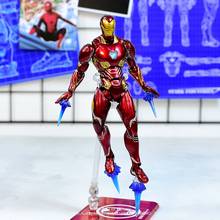 Figuras de acción de los vengadores 4 de Marvel de Disney para niños, de 16cm nanómetro de Iron Man, colección de muñecos de Anime, mini modelo de juguete para regalo 2024 - compra barato