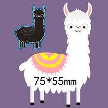 Металлические штампы Alpaca, новинка, украшение для скрапбукинга и бумаги, тиснение «сделай сам», бумажная карточка, ремесло 75*55 мм 2024 - купить недорого