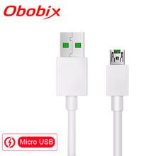 Универсальный кабель Micro USB Obobix, мобильный телефон, usb-кабель для зарядки OPPO VOOC, кабель Micro USB для быстрой зарядки 2024 - купить недорого