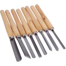 8Pcs/Set Woodworking Carving Chisel Knives Set Turning Tools Wood Craft Gouge Skew Parting Detail Chisel Handle Sculpture Knives 2024 - buy cheap