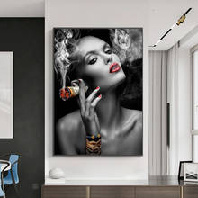 Современный черно-белый привлекательный настенный постер С Рисунком Птиц на стене, Настенная картина для украшения дома, гостиной 2024 - купить недорого