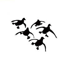 Cartoon Car Sticker Flying Ducks Landing Hunting Automobiles Motorcycles Accessories Reflective Decal Cover Scratches KK 15*13cm 2024 - buy cheap