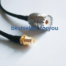 Tuerca hembra SMA, mampara a UHF SO239 SO-239, conector hembra RG58Cable 1M 2024 - compra barato