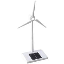 Solar Powered 3D Windmill Assembled Model Education Fun Kids Toy Gift 2024 - купить недорого
