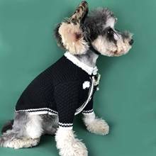 Suéter de lujo para perros pequeños, ropa de moda con estampado de letras para Bulldog Francés, abrigo de invierno, suéteres para cachorros, triangulación de envíos 2024 - compra barato
