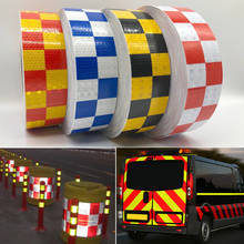 5cmx10m Square Traffic safety  Self Adhesive Sticker Safety Reflective Tape for Truck 2024 - buy cheap