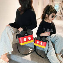 Disney-Bolso de mano con dibujos animados de Mickey Mouse para niños, cartera de mano para mujer, monedero para teléfono 2024 - compra barato