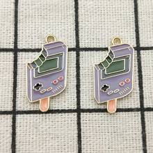 10pcs 13x24mm enamel game machine charm jewelry accessories earring pendant bracelet necklace charms diy finding 2024 - buy cheap