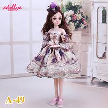Adollya BJD Doll Clothes 1/3 Lace Dress For Dolls DIY Dress Up Princess Party Dress Doll Accessories Toys For Girls Clothing Toy 2024 - buy cheap