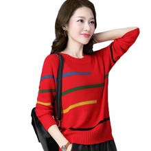 Women Sweaters And Pullovers 2021 New Autumn O-Neck Long Sleeve Knitting Tops Female Casual Loose Knitted Jumper Femme Full Q29 2024 - buy cheap